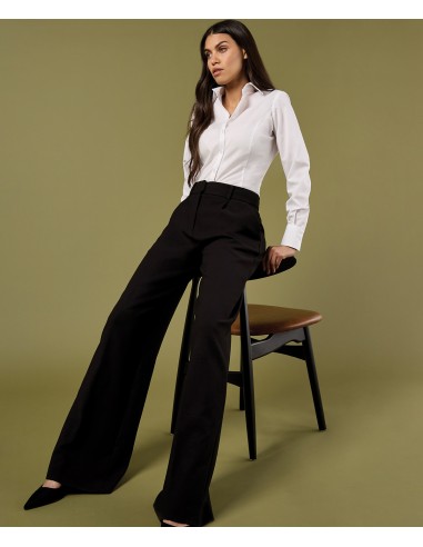 KUS-KK743F-Womens Tailored Fit Business Shirt Long Sleeve